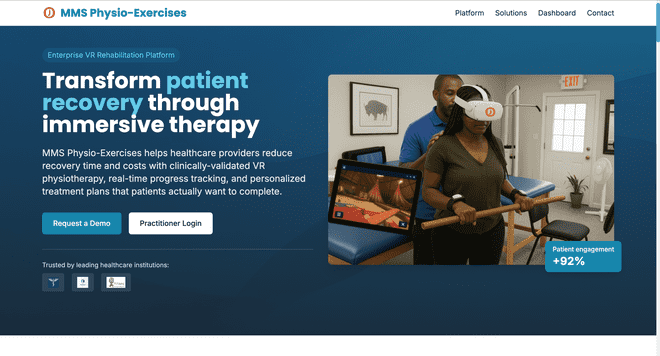 MMSPhysio Patient Tracker project overview